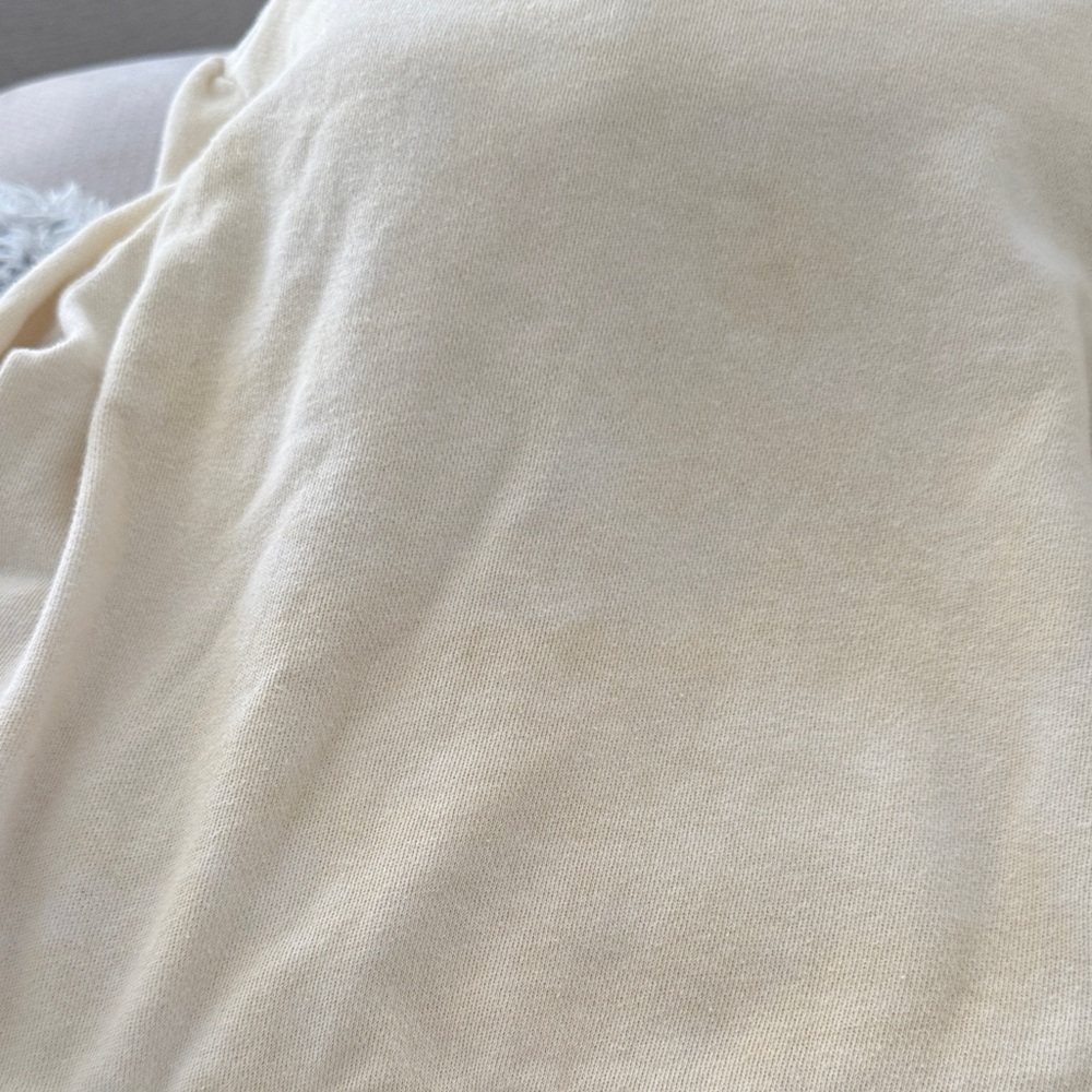 Loveshackfancy Pale Yellow Knit Drawstring Hoodie - image 6